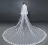 3 Meter Double Layer Cathedral Wedding Veils Long Lace Edge Bridal Veil with Comb Accessories Bride Veil