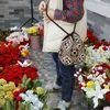 Vintage kwiatowe szydełkowe kobiety na ramię dzianinowe torebki damskie bohemijska babcia kwadratowa torba