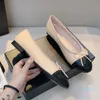 Designer Women Women Ballet Sapato de salto plano Fashion Vintage Bow Lã Tweed Office Sandal Dance Sandals Tamanho 34-42