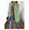 Vestes de mode couleur unie revers à manches longues femmes d'affaires Blazer manteau costume veste vêtements de dessus pour femmes Blazers vêtements d'extérieur de haute qualité