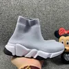 2020 Kids Fashion Luxury Paris Boys Gilrs Speed Trainer Sock Shoes Triple Black White Red Oreo Stretch-Knit Designer Toddler Sneakers