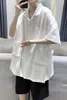 Мужские повседневные рубашки хлопок и льняные летние рукавицы летняя корейская версия тенденция китайская ветряная лен