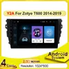 Android 10 CAR DVD-videospelare multimedia för Zotye T600 2014-2019 Radio Stereo GPS Navigation