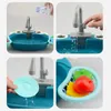 الأطفال Mini Sink Kitchen Toy Toy Gathing Dishwassing Tructional Play Games Maste Gink Str Kids Christmas Gift Gift Toys 220725