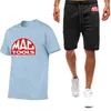 Chándales para hombres Herramientas Mac 2022 Hombres Diseñador Impresión Camiseta Conjunto Verano Casual Tops Trajes cortos Deportes Cómodo Transpirable Entrenamiento para correr