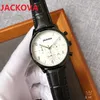 최고 비즈니스 스위스 Highend Mens 시계 40mm 캘린더 소형 다이얼 작업 대통령 최고 품질의 멋진 모델 스톱워치 정품 가죽 손목 시계 아날로그 시계
