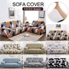 1 2 3 4 Seater Stretch Sofa Cover Sectional Elastic Slipcover for Living Room Couch L Shape Corner Armchair 220615