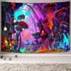 Sepyue fairytale Dreamy Mushroom Tapestry Psychedelic Carpet Bohemian Home Decor Witchcraft Hippie Room Decor Wall Rugs J220804