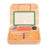 USA Stock Silicon Mat Kit Bag Edelstahl Dabber -Werkzeug f￼r Wachs Trockenkr￤uter Rosin Bambus Zerst￤uber Vape Stift f￼r Wasserbong