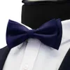 Gusleson hommes couleur unie deux couches noeud papillon rouge noir violet or bleu jaune vert noeud papillon pour les affaires de fête de mariage