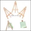 Painting Supplies Arts Crafts Gifts Home Garden 8X15Cm Natural Wooden Mini Tripod Easel Display Stand For Wedding Place Name Holder Menu