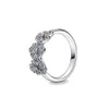 Popular 925 anéis de prata Crystal Ring the Shiny Heart Ladies Diy requintada Produção de jóias de colar