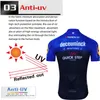 クイックステッププロ自転車チーム短袖Maillot Ciclismo Mensサイクリングジャージーキット夏の通気性サイクリング衣料セット220601