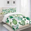 3d Print Bedding Set Custom King Europe Duvet Cover Double Quilt Blanket Bedclothes Nordic Cactus