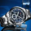 Wristwatches Relogio Maschulino Curren Fashion Mens Watches Top Brand Luxury Wrist Watch Watch Clock Clock Watch Men Chronograph 220831
