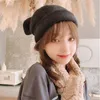 Berretto/berretti di teschio per cappello auricolare donne autunno e inverno invernale con maglieria versione coreana da ragazza giapponese Hatbeanie/cranio