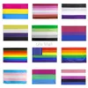 Snabb leverans!!! 30 Stil 150*90 cm Rainbow Flags Lesbiska banners hbt flagga polyester färgglada flagga utomhusbanner gay flaggor ee