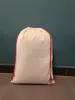 Sublimation Blank Santa Sacks DIY Personalized Drawstring Bag Christmas Gift Bags Pocket Heat Transfer 2023 New Year Wholesale F0708