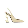 2022 women luxury Dress Shoes high heels patent leather Gold Tone black nude lady fashion sandals open toes stiletto heel Party Wedding Office pumps