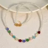 Handmade Pendants Beaded Stone Necklace Chains for Women Jewelry Gift DIY
