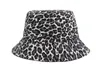 Leopard Cotton Print Women Women Ducket Hat Bob Caps Panama Summer Sun Hats for Women Gorros Hip Hop Cap Hats Hats Beach Cap