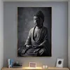 Blank and White Buddha Paintings Printed on Canvas Home Decor Print Pictures For Living Room Wall Art Poster