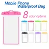 Universal Dry Luminous Bag Wasserdichte Hüllen PVC-Schutztelefontasche mit Kompasstaschen für iPhone 14 13 11 12 Tauchen Schwimmen