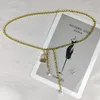Cinture sottili a catena per perle abito decorativo metallo femmine cinture
