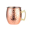 550 ml 18 once martellato rame placcato Moscow mule boccale tazza di birra tazza di caffè tazza rame placcato canecas tazze tazza da viaggio cucina FY4717 ss1118