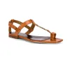 22Kvinnor Flat Sandal Shoes Cassandra Flip Flop Flats äkta läder Gold Metal Gladiator Sandaler med ruta 35-43