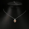Pendant Necklaces Emmaya Fashion Heart Shaped Zircon Necklace White Gold Color Red Champagne Crystal For Women Anniversary JewelryPendant