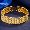 Bracelets en or pour bijoux pour hommes Chaîne d'atmosphère Bracelet classique Chaîne en plaqué or 24 carats Bracelet pour hommes