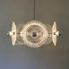 Hanger lampen modern Amerikaans eenvoudige glazen kroonluchter eetkamer garderobe klassieke gerechten ontwerper lampspender