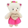 2022 ЛЮБОВЬ Бренд плюшевая игрушка медведь кукла мультфильм букет сумка цветочная кукла свадьба маленький подарок маленький кулон 11см
