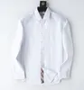 Erkek Gömlek Üst Küçük At Kaliteli Bbrry Nakış Bluz Uzun Kollu Katı Renk Slim Fit Rahat Iş Giyim Uzun kollu Gömlek Boyutu Çoklu Renk M-3XL # 22
