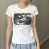 T-shirt femminile ragazze morbide in cotone o collo 2022 Summer Ladies Streetwear Tees Slim Topswomen's Topswomen's Topswomen's