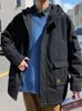 Мужские куртки 2022 Осенняя зимняя мужская хлопчатобумажная одежда Женщины любители шерсть свободная открытая альпинистская военная пальто 21q1303men's