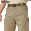 Męskie spodnie Tacvasen Summer Szybki suchy mężczyźni rozciągnij wojskowy multi kieszeni spodnie Airsoft Lekkie wędrówki treningowe 220827