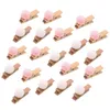 Vêtements garde-robe stockage Mini fourrure Clips en bois décoration Pompon Po artisanat pince à linge pour bricolage œuvre vêtements