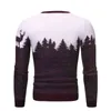 새로운 남자 스웨터 슬림 한 warm weatters 가을과 겨울 크리스마스 엘크 인쇄 l220801