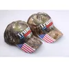 Donald Trump 2024 Hoeden Camouflage Amerikaanse Presidentsverkiezingen Baseball Caps Verstelbare Outdoor Sport Camo Trump Feesthoed PRO232