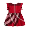 Summer Baby Girls Dress Kids Sleeveless Vest Dress Cotton Children Plaid Skirts Girl Skirt 1-7 Years301x