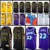 Carmelo 7 Anthony 3 Davis 75th Los 2021 2022 Russell 0 Angeles Lebron Westbrook 6 City James Bryant Basketball Jerseys Purple Edition Gold L