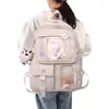 Bolsas al aire libre Mochila Kawaii Niños pequeños japoneses Útiles escolares Niños Niñas Bolsa Multi-bolsillo Accesorios lindos para adolescentes