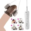 Male Electric Shock Glans Vibrators Ring For Masturbator Penis Delay Lasting Trainer Massager Stamina Adult sexy Toy Men Beauty Items