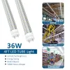 US STOCK T8 LED Tube Light Bulbs 4FT 36W 4680Lm 6000K 5000K Cold Daylight White Fluorescent Replacement D Shaped Bi Pin G13 Dual-end