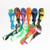 New chegada Silicone Fumage Pipe Spoon Spoon Glass Hand Pipe Mini Tobacco Pipes DHL