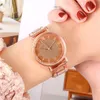 Wristwatches 2022 Luxury Rhinestones Women Watches Rose Gold Ladies Wrist Bracelet Watch For Female Clock Relogio Feminino