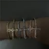 Nouveau produit de chaîne arrivé épée de Justice Bracelets cuivre incrusté de Zircon plein de diamants tendance Bracelets tout match pour hommes femmes