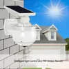 Outdoor -Bewegungssensor Solar Gartenlichter Dummy -Überwachungskamera Rampenlicht 8 Watt IP66 wasserdichte farbenfrohe Glanzlichter
